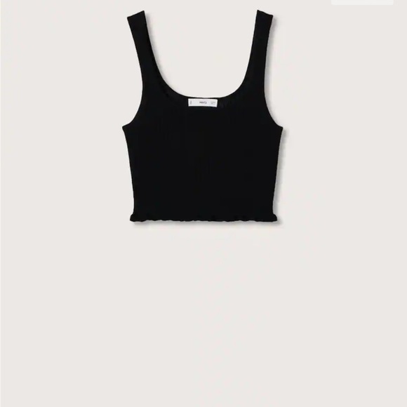 Mango Ribbed Crop Top - Picture 5 of 7